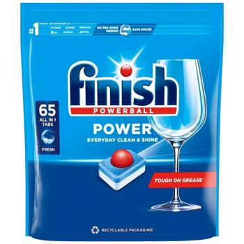 Finish Powerball All in one Dishwasher Tablets 65pcs - buy, prices for NOVUS - photo 1