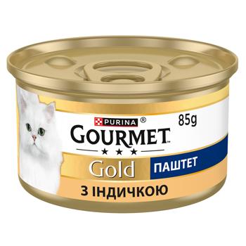 Корм вологий Gourmet Gold з індичкою для котів 85г - купити, ціни на Чудо Маркет - фото 2