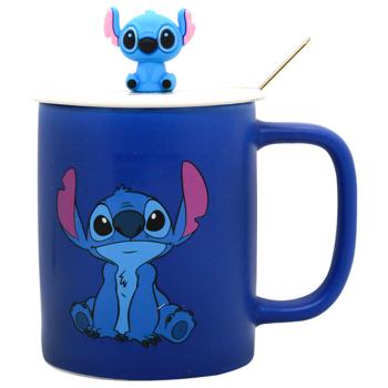 Чашка керамическая Стич объемный голубой 400мл - купить, цены на ULTRAMARKET - фото 3