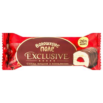 Voloshkove Pole Exclusive Cherry-Cognac Glazed Curd Snack 26% 36g