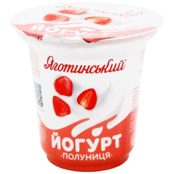 Йогурт Яготинский Клубника 2,1% 260г - купить, цены на КОСМОС - фото 1