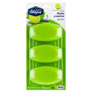Grand Sharm Lime and Mint Solid Soap 3pcs*100g - buy, prices for Ideal - photo 1