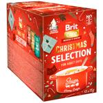 Brit Care Christmas Soups набір супів для котів 15 шт х 75 г - асорті