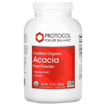 Protocol for Life Balance, Certified Organic Acacia Pure Powder, 12 oz (340 g) - купить, цены на Biotus - фото 1