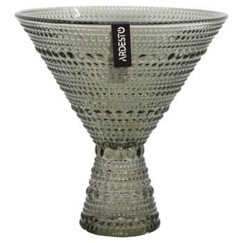 Ardesto Verbena Glass Gray Cream Bowl 12.8cm - buy, prices for MegaMarket - photo 1