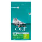 Корм сухий Purina One Indoor з індичкою для домашніх котів 1,5кг