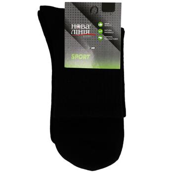 Nova Liniya Sport Men's Black Socks s.25-27 - buy, prices for Auchan - photo 1