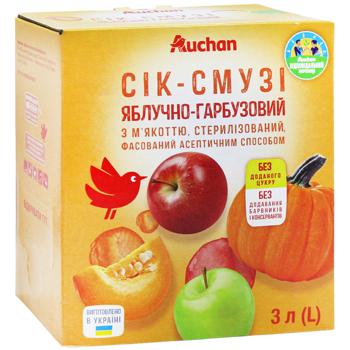 Auchan Apple-pumpkin Smoothie-juice 3l - buy, prices for Auchan - photo 3