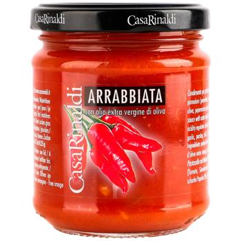 Casa Rinaldi Arrabbiata Piquant Tomato Sauce 190g - buy, prices for COSMOS - photo 1