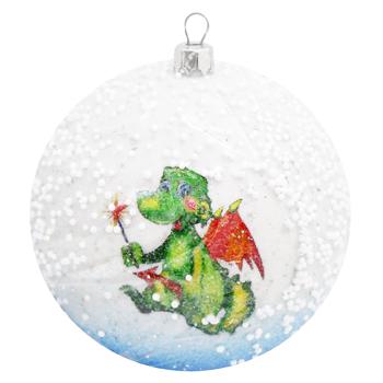 Symbol of the Year Snowfall Christmas Ball 100mm - buy, prices for - photo 3