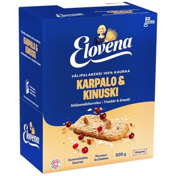 Галеты из овса Elovena клюква и карамель 300г