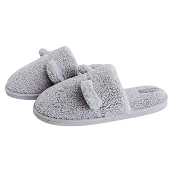 Twins 10383 HS Fur Gray Women's Slippers s.38/39 - buy, prices for Supermarket "Kharkiv" - photo 1