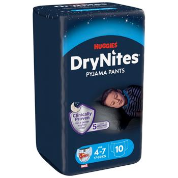 Підгузки-трусики Huggies DryNites для хлопчиків 4-7років 10шт - купити, ціни на - фото 2