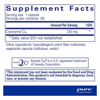 Pure Encapsulations CoQ10 Coenzyme Q10 120mg 60 capsules - buy, prices for Biotus - photo 2