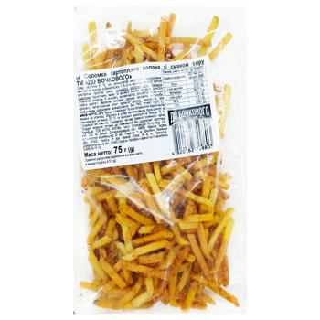 Соломка картофельная До Бочкового со вкусом сыра 75г - купить, цены на Чудо Маркет - фото 1