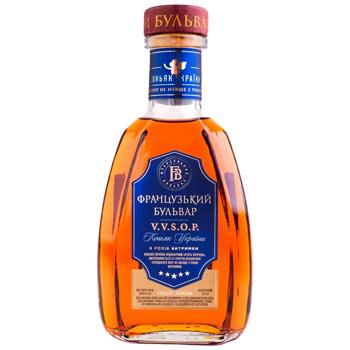 French Boulevard Cognac 5 years 40% 250ml - buy, prices for Za Raz - photo 1