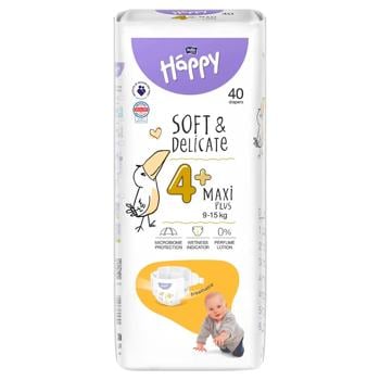 Підгузки Bella Happy Baby Maxi Plus 9-15кг 40шт - купить, цены на МегаМаркет - фото 1