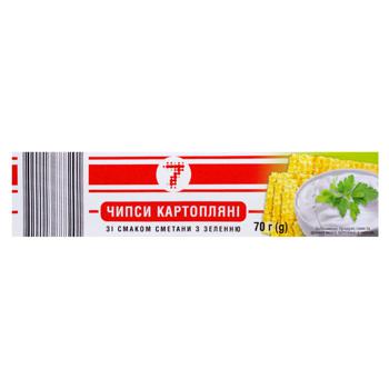 Semerka Chips with Sour Cream and Greens Flavor 70g - buy, prices for Tavria V - photo 2