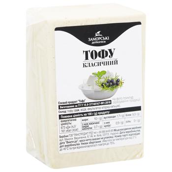 Zamorski Delikatesy Tofu Classic Soy Product - buy, prices for ULTRAMARKET - photo 2