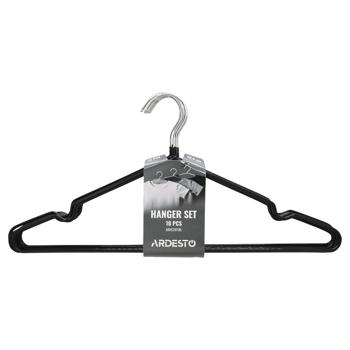 Ardesto Metal Black Hangers Set 10pcs*40.5cm