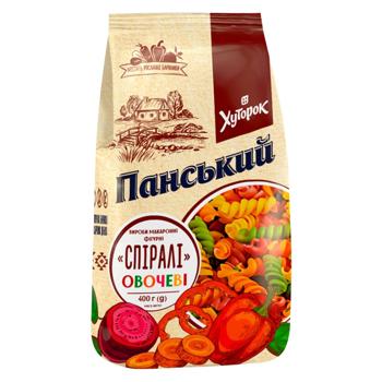 Khutorok Panskyi Vegetable Fusilli Pasta 400g - buy, prices for NOVUS - photo 1