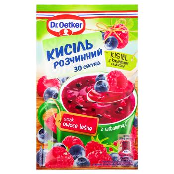 Кисель Dr.Oetker Лесные ягоды и кусочки фруктов 32г