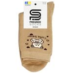 Premier Socks Teddy Bear Women's Classic Terry Socks s.23-25 Dark Beige