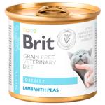 Brit Veterinary Diet Obesity Wet Food with Lamb and Peas for Cats with Obesity and Overweight 200g