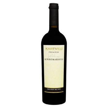 Вино "Kindzmarauli" червоне напівсолодке 0.75 13% Грузія "Kartveli" Premium - купити, ціни на Grono - фото 1