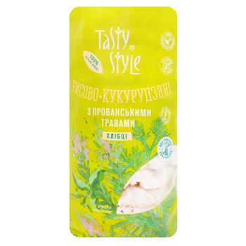 Хлібці Tasty Style рисово-кукурудзяні з прованськими травами 100г