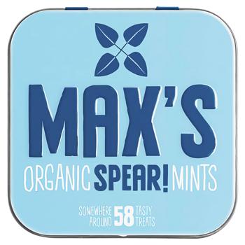 Драже Max's Organic Mints со вкусом мяты органическое 35г