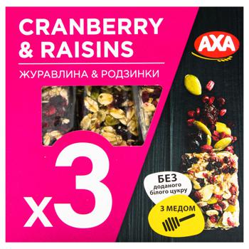 AXA Bar with Cranberries, Raisins, Cereals and Honey 30g x 3pcs - buy, prices for METRO - photo 3