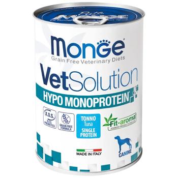 Корм вологий Monge VetSolution Hypo Monoprotein з тунцем для собак всіх порід 400г - купити, ціни на MasterZoo - фото 1