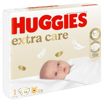 Huggies Extra Care Diapers 1 3-5kg ​​84pcs - buy, prices for MegaMarket - photo 2