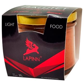 Паштет Lapinn Ніжний з печінки кролика з вишнею 95г - купити, ціни на Cупермаркет "Харків" - фото 1