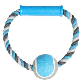 Duvo+ Rope Ring with Ball Toy for Dogs 18cm in Assortment - buy, prices for MasterZoo - photo 2