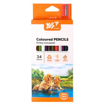 Yes Orange Line Colored Pencils with Sharpener 24pcs - buy, prices for NOVUS - photo 1