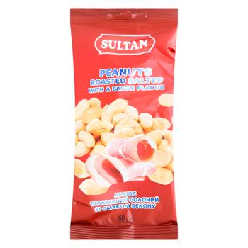 Sultan Roasted Salted Peanuts with Bacon Flavor 60g - buy, prices for EKO Market - photo 1