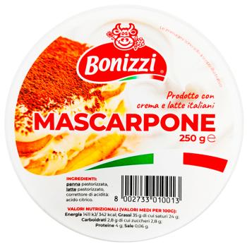 Bonizzi Mascarpone Cheese 80% 250g - buy, prices for Chudo Market - photo 2