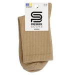Носки женские Premier Socks с высокой резинкой р.23-25 бежевый