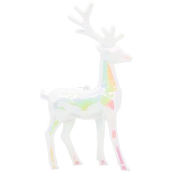 Прикраса Chomik Олень 9*15см білий - купити, ціни на ULTRAMARKET - фото 1