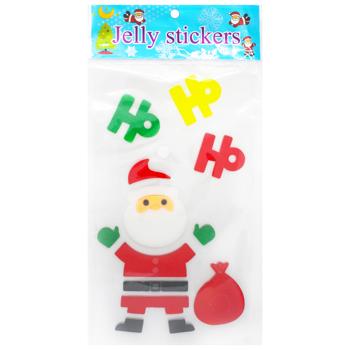 Наліпки новорічні силіконові 15х20 см WGS-5144 9245 И846 - купити, ціни на КОСМОС - фото 2