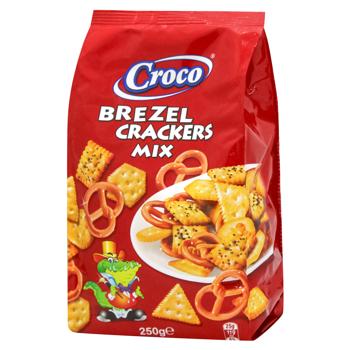 Суміш крекерів та брецелів Croco 250г