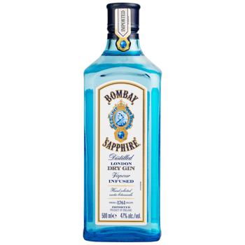 Джин Bombay Sapphire 47% 0,5л