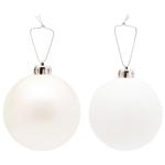 Actuel White Christmas Tree Ball 8cm in assortment