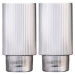 Ardesto Graphite Tall Glass Set  2pcs 380ml