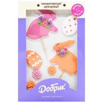 Декорации кондитерские Зайчик с цветочками - купить, цены на МегаМаркет - фото 2