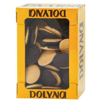 Печиво Dolyna Галіція здобне збивне з желе зі смаком апельсину в кондитерській глазурі 500г - купити, ціни на NOVUS - фото 1