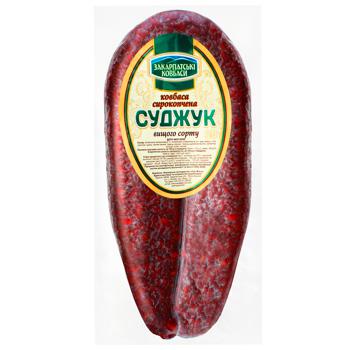 Zakarpatski Kovbasy Sujuk Raw-Smoked Sausage - buy, prices for Supermarket "Kharkiv" - photo 1