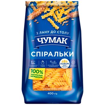 Chumak Spirals Pasta 400g - buy, prices for Chudo Market - photo 1